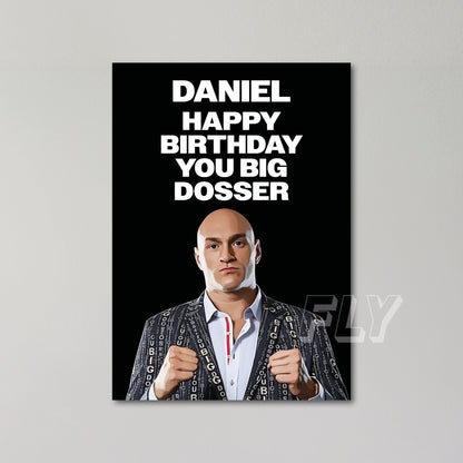 Tyson Fury Personalised Birthday Card United Kingdom
